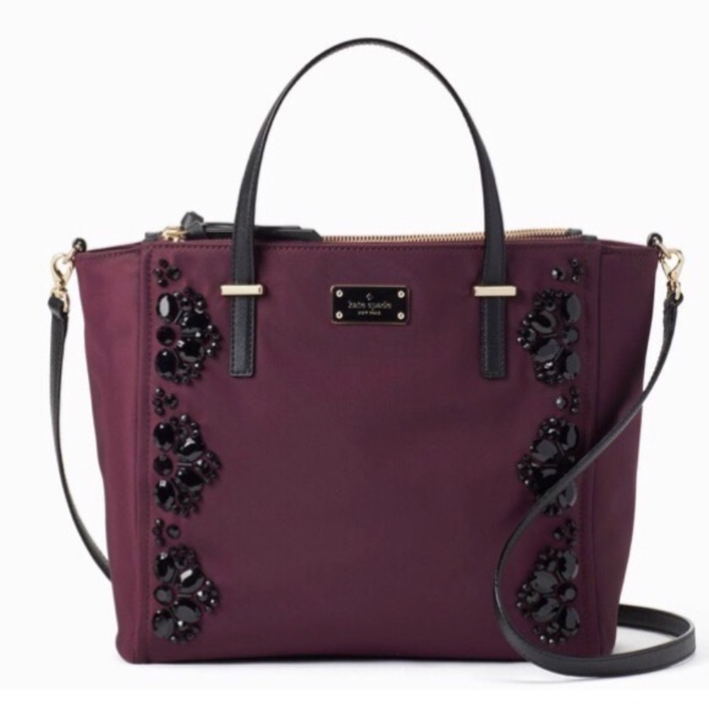 NWT Kate Spade Wilson Rd Embellished Alyse Satchel